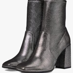 Kenneth Cole New York Jax Stretch Ankle Boots Pewter KL22JAX04